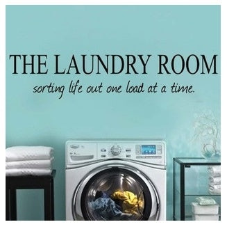 4 Colors 91.4*19.1cm "laundry Room" Pvc Removable Wall Stickers Wall Decals Decorative Adesivo De Parede Wall Stickers Home Decor