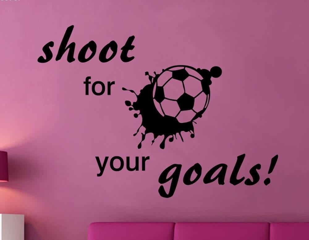 2018 NEW  Creative  football soccer pattern bedroom background wall Sticker home decoration