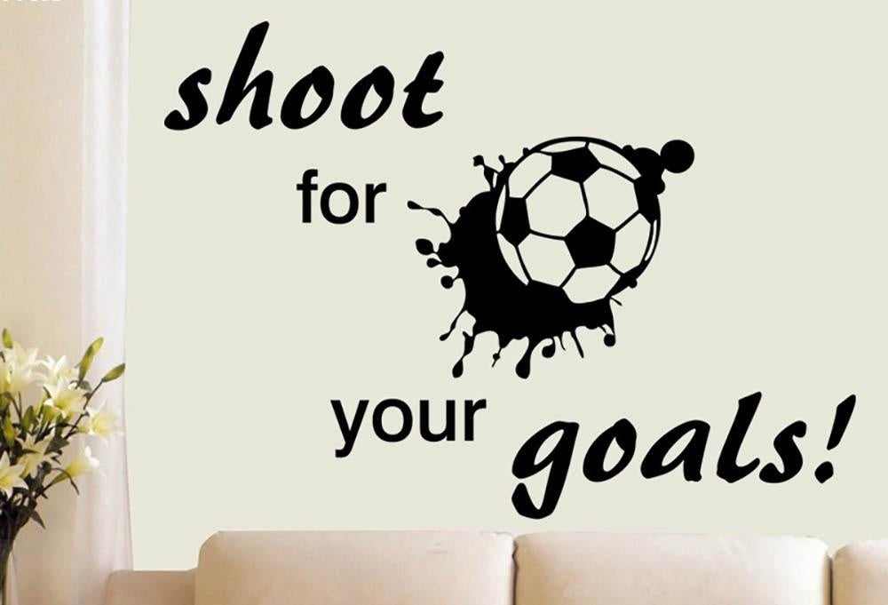 2018 NEW  Creative  football soccer pattern bedroom background wall Sticker home decoration