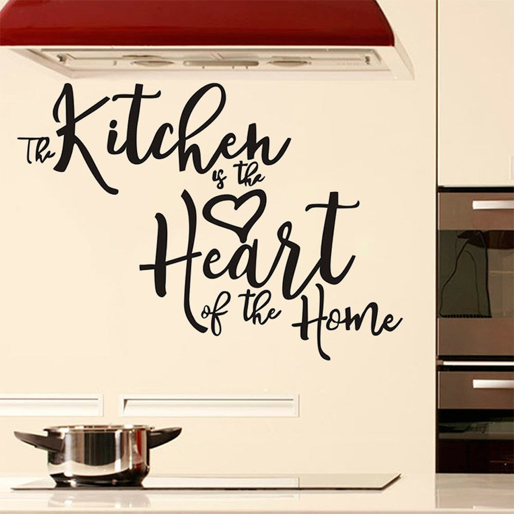 Hot   Kitchen Restaurant Letter Room Window Wall Sticker Mural Decor