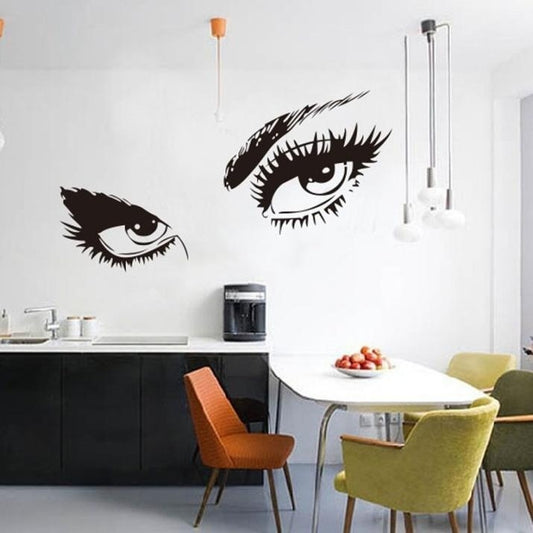 2018 NEW    Gifts Stickers Audrey Hepburn's Eyes Silhouette Wall Sticker Decals Home Decor