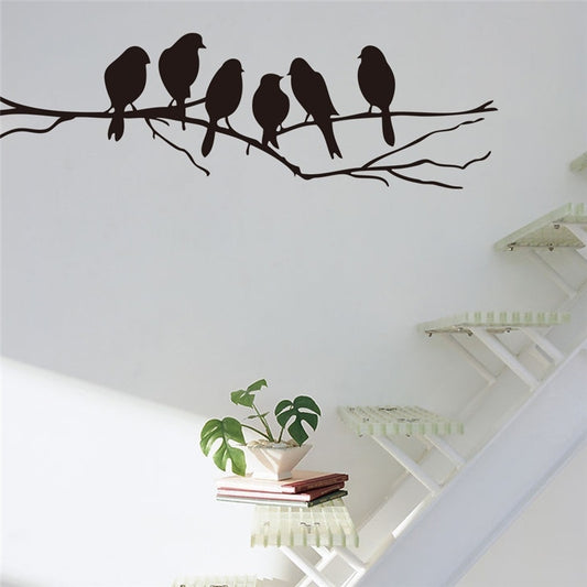 New Brand  Birds On Branch Wall Sticker DIY Art Vinyl Decal Home Decor Removable