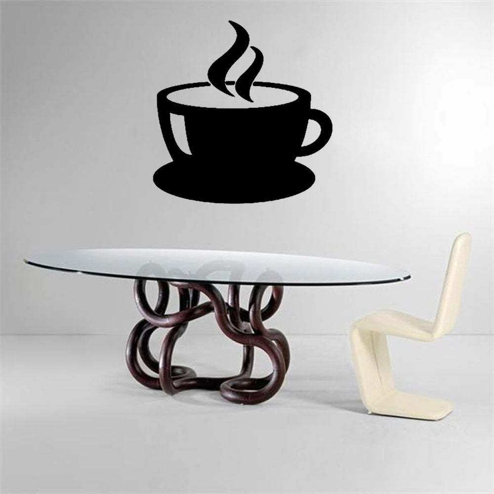 High-quality   Sticker Cuisine Tasses À Café Fumant Home Decor Sticker Decals