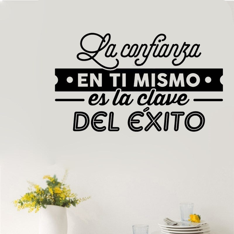 2018 NEW  Vinyl Wall Stickers Spanish Quote Letterings Wall Decals
