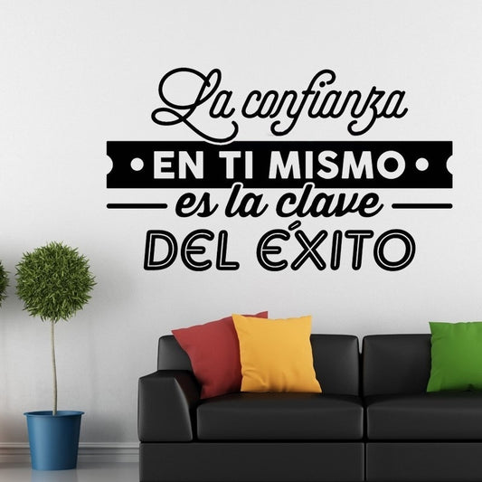 2018 NEW  Vinyl Wall Stickers Spanish Quote Letterings Wall Decals