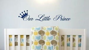 New Hot  LITTLE PRINCE Baby Nursy Wall Sticker Transfer Huge Removable Vinyl