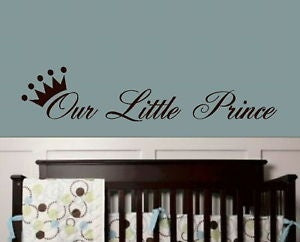New Hot  LITTLE PRINCE Baby Nursy Wall Sticker Transfer Huge Removable Vinyl