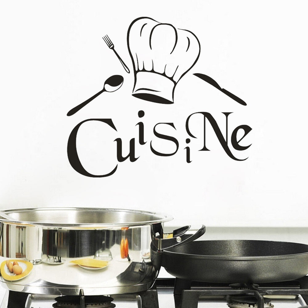 Large Size French Cuisine Kitchen Wall Sticker