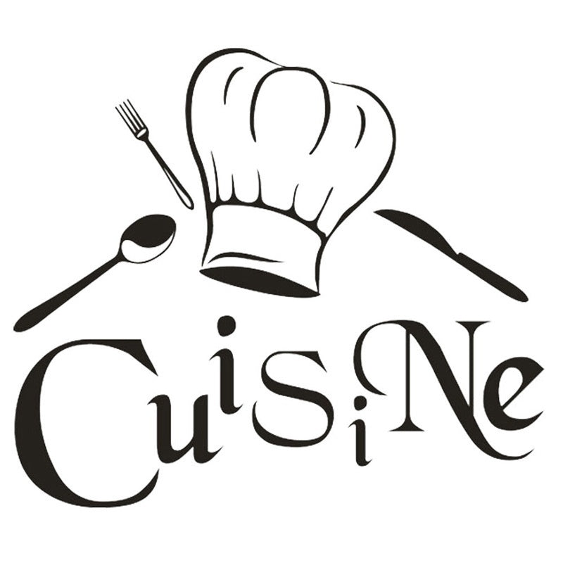 Large Size French Cuisine Kitchen Wall Sticker