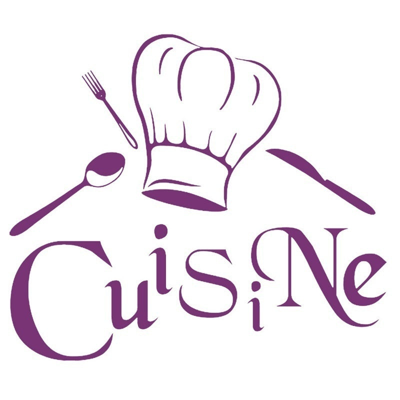 Large Size French Cuisine Kitchen Wall Sticker