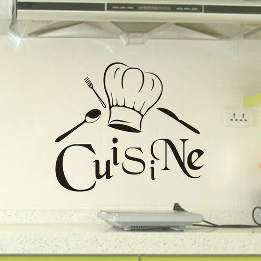 Large Size French Cuisine Kitchen Wall Sticker