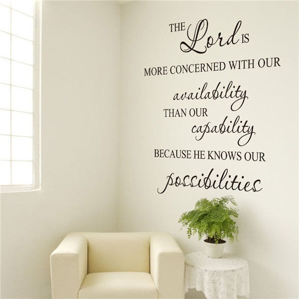 New Hot Hand Carving the Lord is more concerned with our Wall Stickers living room
