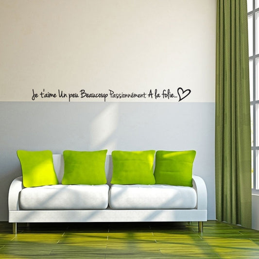 New Hot  French Quote wall sticker home decoration for living room 120cm WIDE