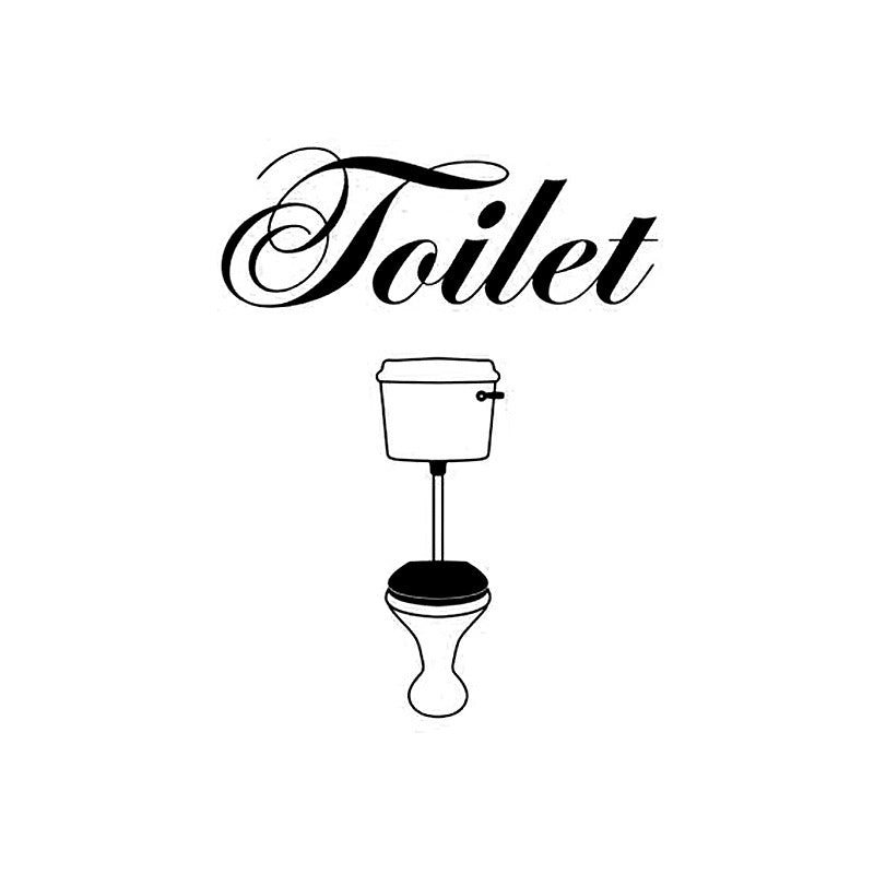 Fashion  Creative toilet sticker home decoration wc sticker wall art decals removable