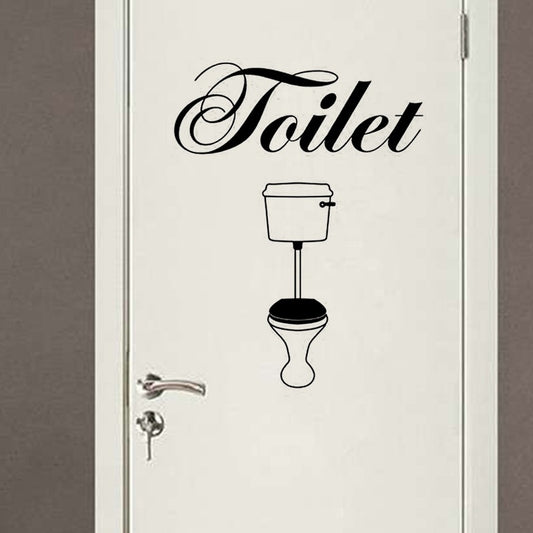 Fashion  Creative toilet sticker home decoration wc sticker wall art decals removable