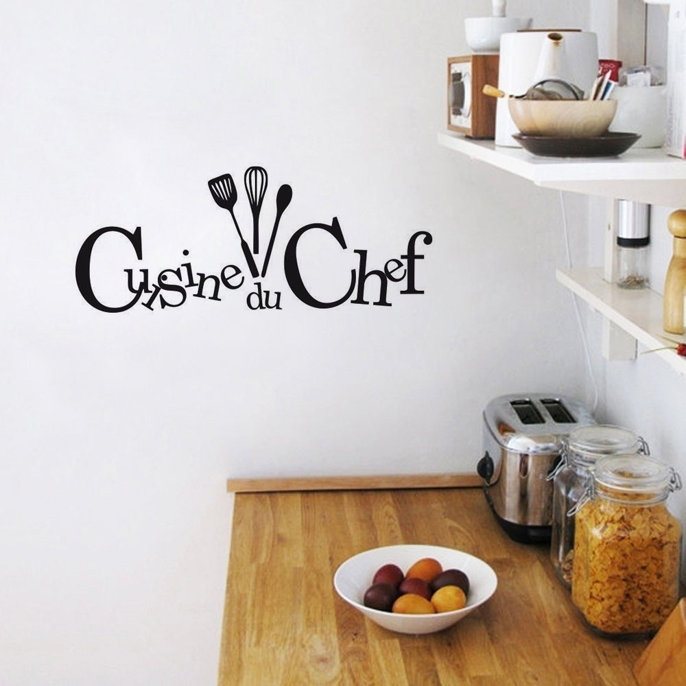 Fashion  CUISINE DU CHEF - French Kitchen Stickers Cuisine Vinyle Deco