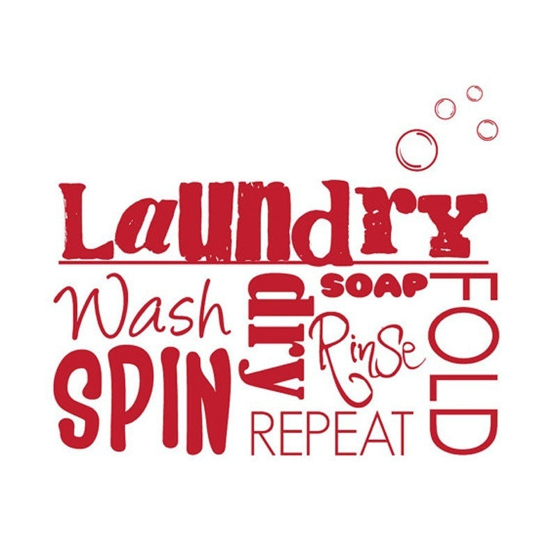 2018 NEW  Creative laundry room decals home decoration bathroom wallpaper removable diy mural art