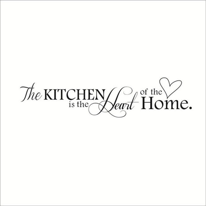 High-quality   Kitchen the heart of our home vinyl wall decal quote home sticker
