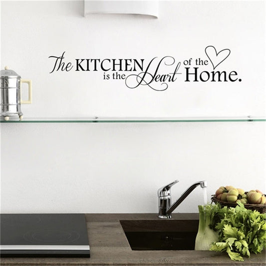 High-quality   Kitchen the heart of our home vinyl wall decal quote home sticker