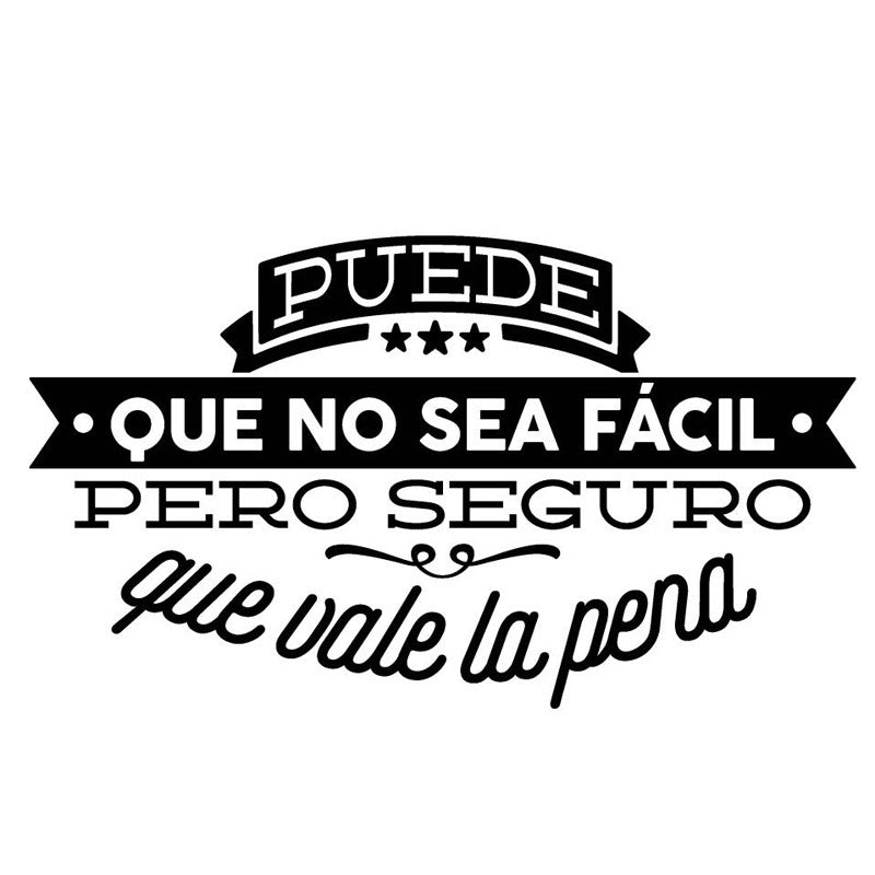 Hot  Cita español inspirador Decir etiqueta de la pared -60cmx33cm