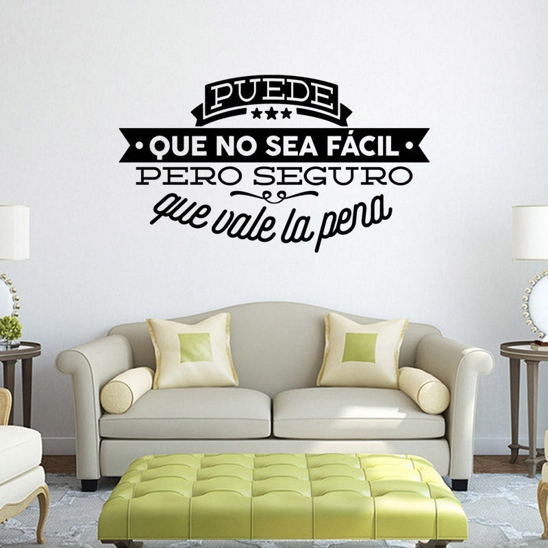 Hot  Cita español inspirador Decir etiqueta de la pared -60cmx33cm