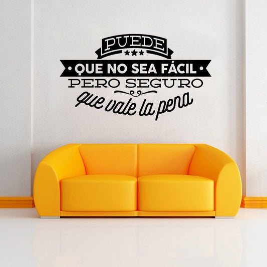 Hot  Cita español inspirador Decir etiqueta de la pared -60cmx33cm