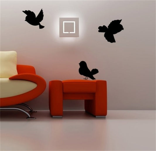 New Brand  Cute Birds Sparrows Living Room Vinyl Carving Wall Decal Sticker For Home Decoration