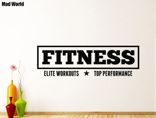 New Hot   FITNESS GYM WORKOUT FITNESS Wall Art Stickers Wall Decal Home DIY Decoration Wall Mural Removable Room Decor Wall Stickers