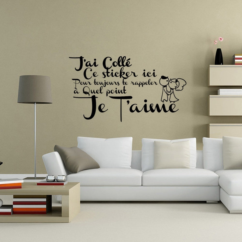 2018 NEW Stickers Muraux Citation Amour 60CMX33CM