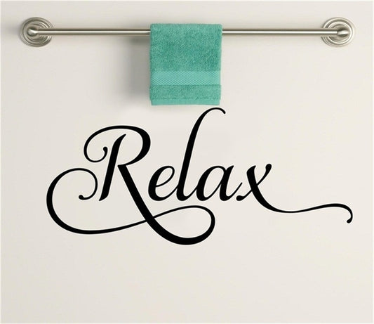 New Fashion   Relax Bathroom Decorative Vinyl Wall Decal Sticker Art Living Room Home Vinyl Carving Wall Decal Sticker for Home Window Decoration