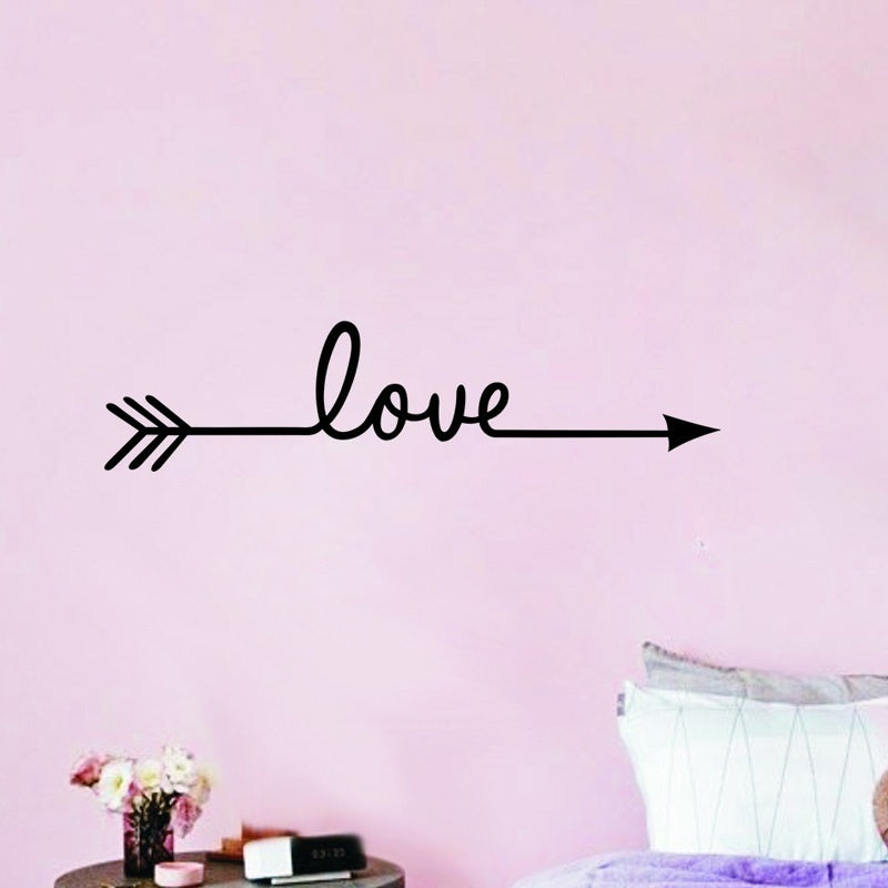 Fashion   Love on Arrow Wall Decal Vinyl Sticker