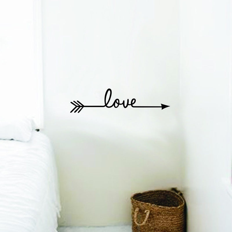 Fashion   Love on Arrow Wall Decal Vinyl Sticker