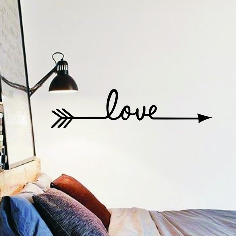 Fashion   Love on Arrow Wall Decal Vinyl Sticker