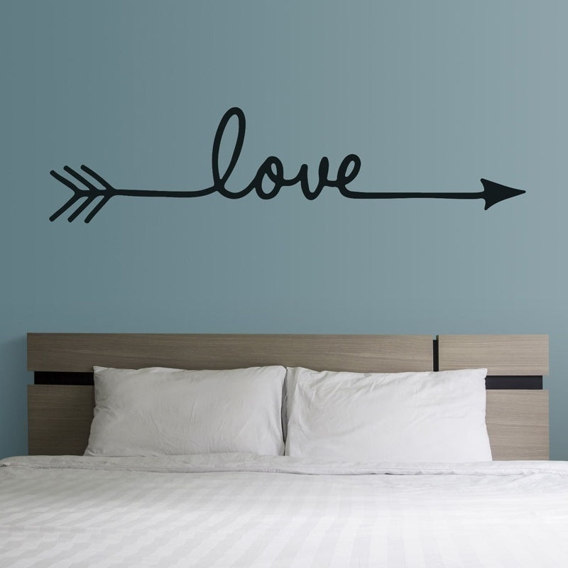 Fashion   Love on Arrow Wall Decal Vinyl Sticker