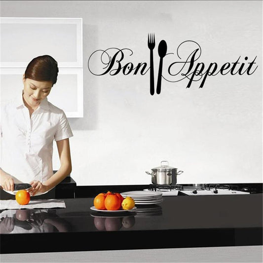 New Brand  Kitchen Restaurant Wall Sticker DIY Decal Mural Home Decor 58 x 18cm