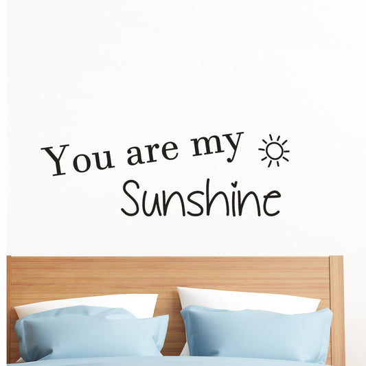 New Hot  You are my Sunshine Sunshine Quote Wall Art Stickers Wall Decal Home DIY Decoration Wall Mural Removable Room Decor Wall Stickers