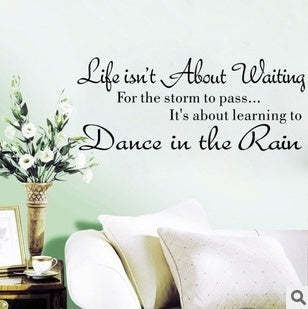 Hot   dance in the rain wall stickers home decoration bedroom wallpaper wall art decor wall sticker murals arts