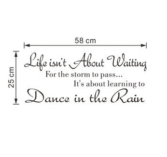 Hot   dance in the rain wall stickers home decoration bedroom wallpaper wall art decor wall sticker murals arts
