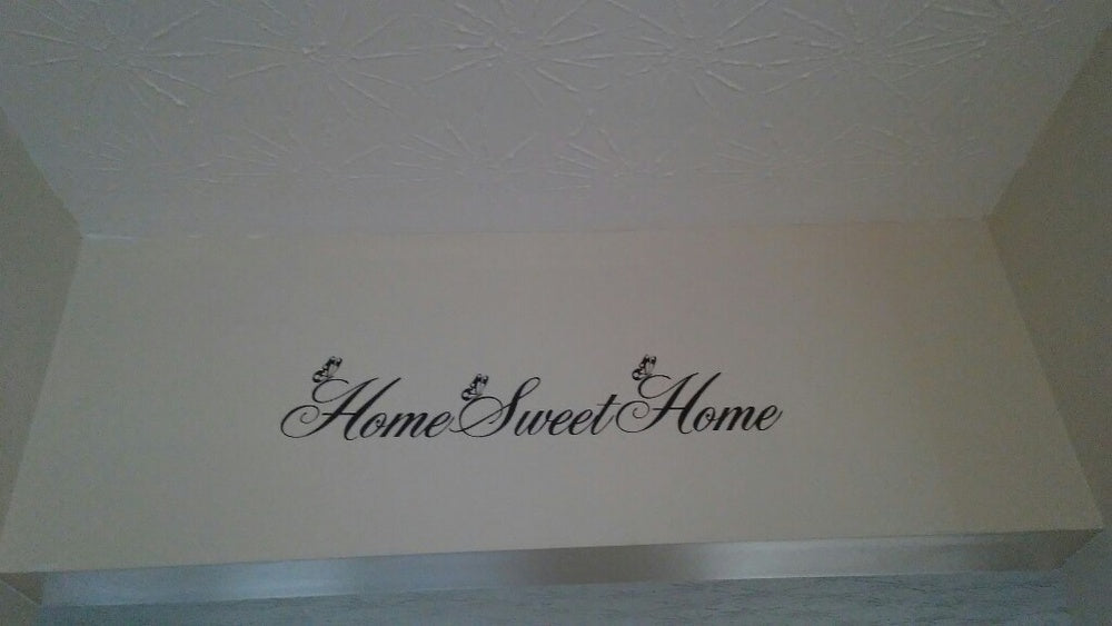 Fashion   "Home Sweet Home" Wall Quote Sticker Wall Decals Mural Art Lounge
