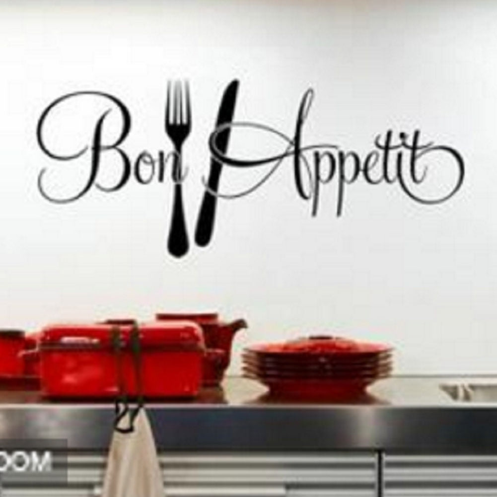 2018 NEW Bon appetit cuisine stickers muraux décoration de la maison