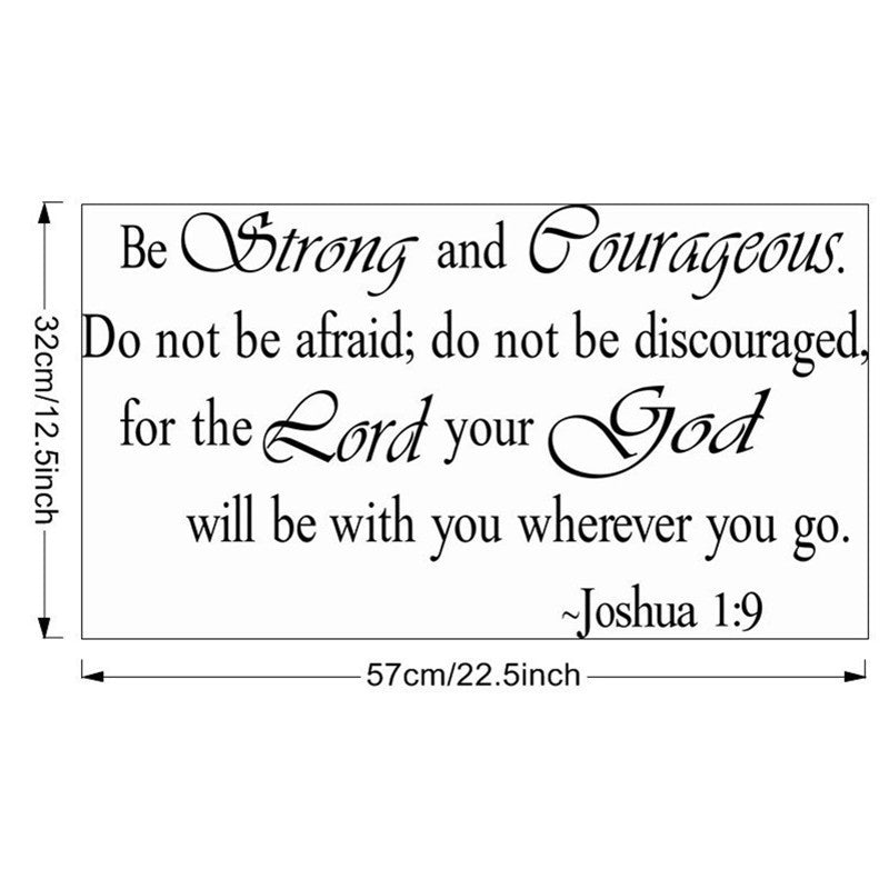 Religious Wall Quotes Words Letters Art Decals Home Decor Removable Wall Sticker