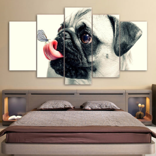 Hot 5 Pieces (No Frame) Dog Modern Canvas HD Printed Painting Wall Art Pictures Poster for Living Room