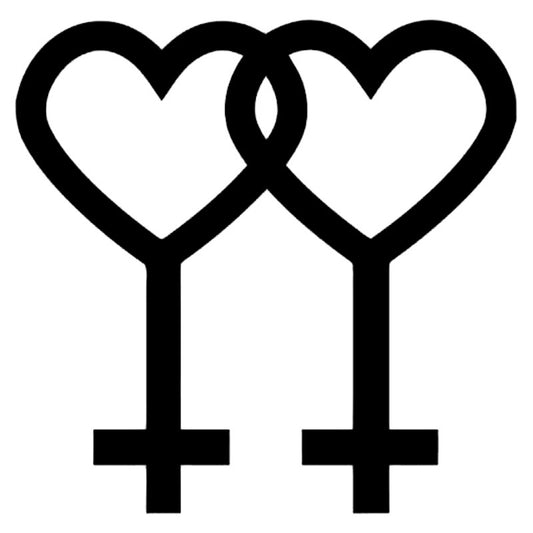 New Hot  15.7cm*15cm Lesbian Gay Pride Symbolic Stickers Decals Vinyl Car Accessories