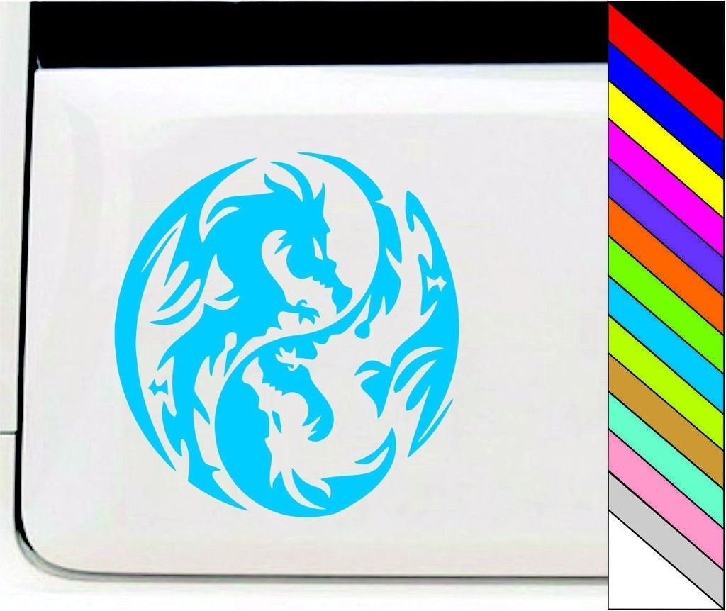 Fashion  Dragon Fantasy Car Truck Window Bumper Vinyl Graphic Decal for Car Decoration Waterproof
