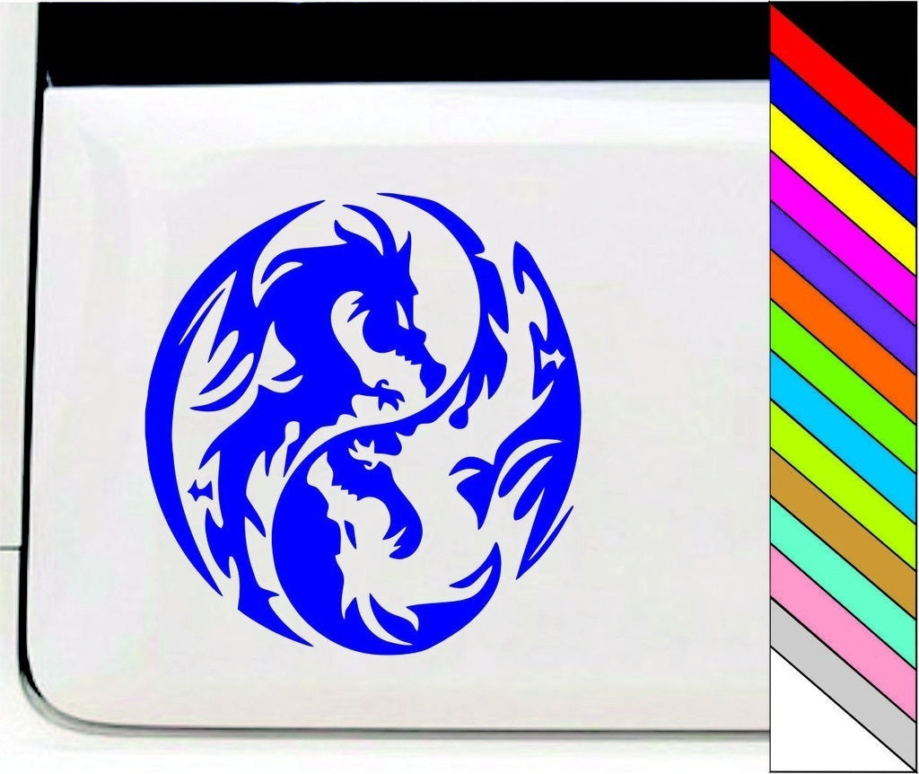 Fashion  Dragon Fantasy Car Truck Window Bumper Vinyl Graphic Decal for Car Decoration Waterproof