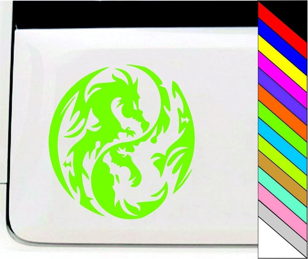 Fashion  Dragon Fantasy Car Truck Window Bumper Vinyl Graphic Decal for Car Decoration Waterproof