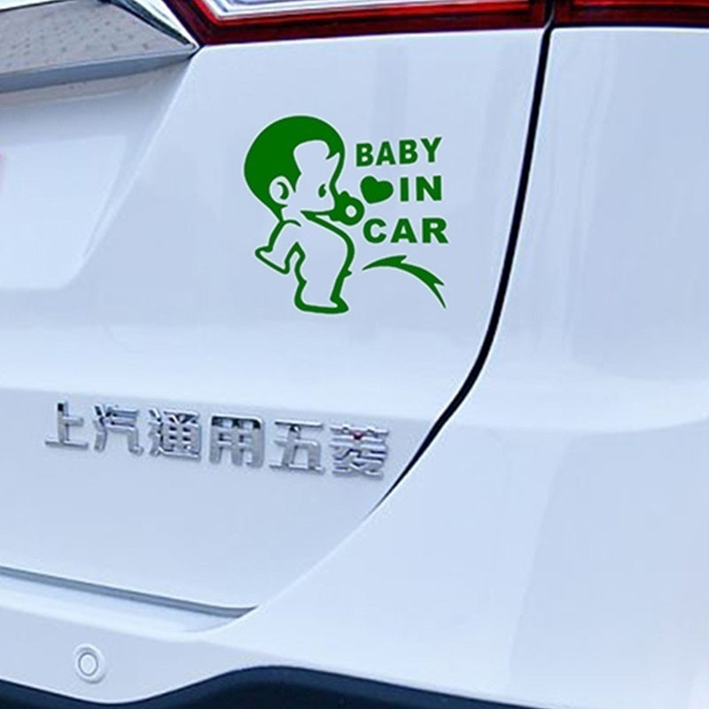 Fashion   Lovely Funny JDM Child Boys Baby In Car On Board Sticker For Window Glass Truck SUV Bumper Kayak Canoe Camping Cute Vinyl Decal