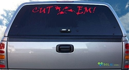 High-quality  Duck Hunting Windshield Decal - Cut Em! Car Decal Stickers