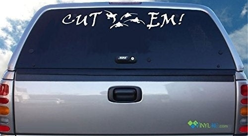 High-quality  Duck Hunting Windshield Decal - Cut Em! Car Decal Stickers
