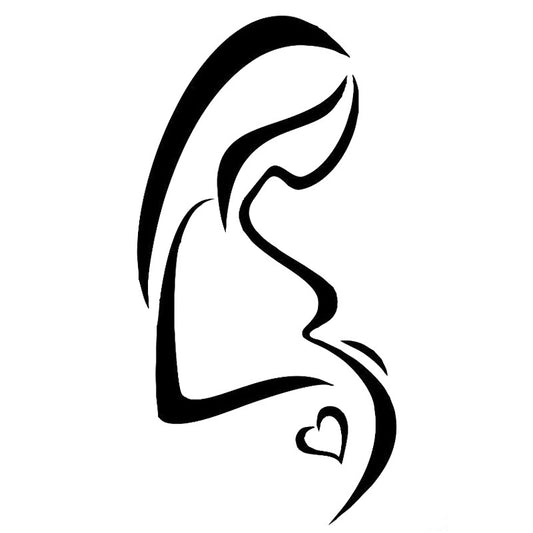 New Brand  8.1cm*16cm Pregnancy Pregnant Mother  Car Sticker Car Styling Vinyl